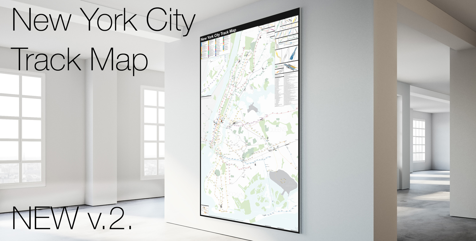 A Complete And Geographically Accurate NYC Subway Track Map ...